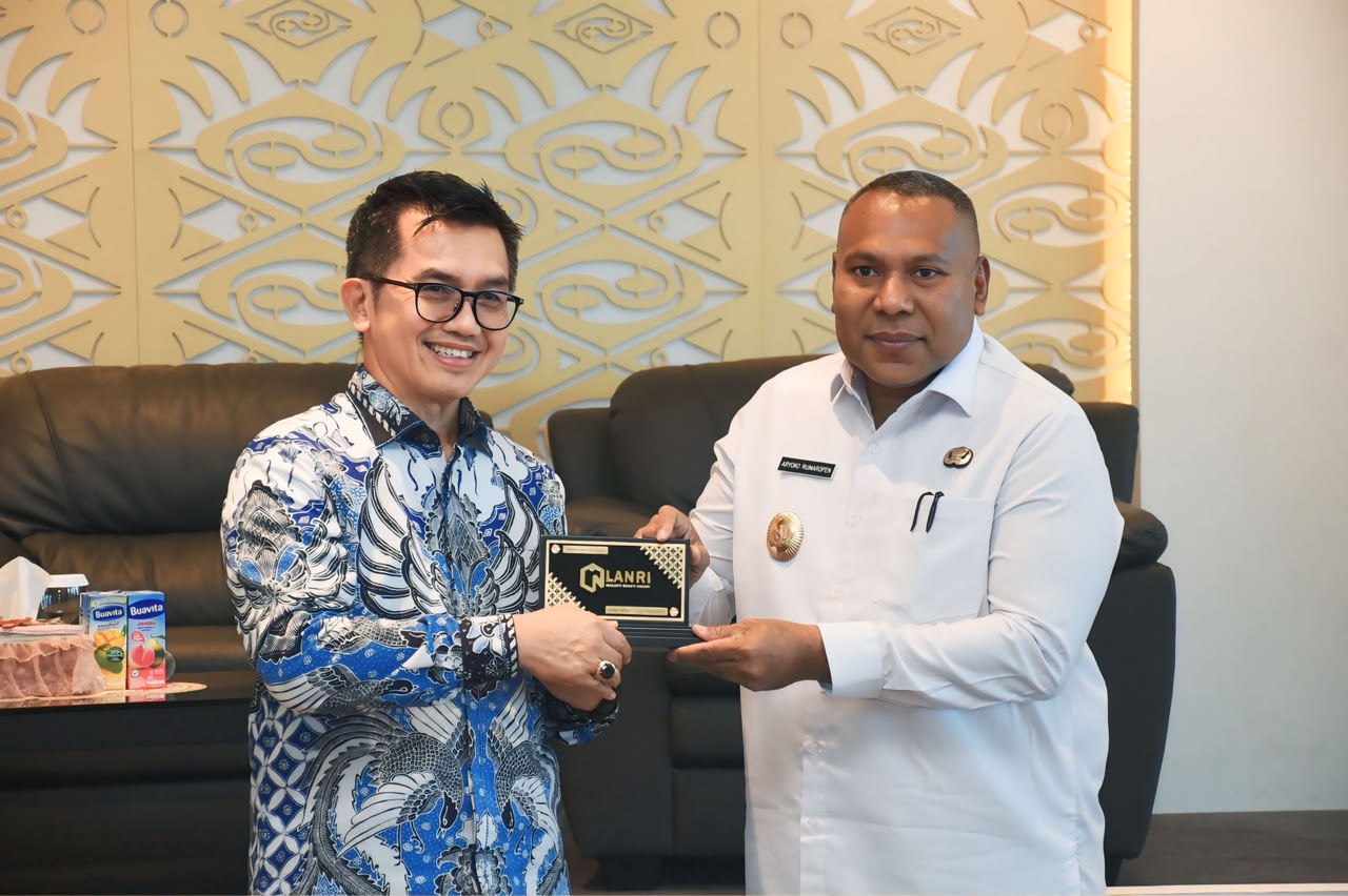 Wadan Kodaeral X Hadiri Pertemuan Strategis LAN RI dengan Pemprov se-Papua Raya