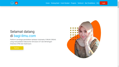 Bagi Ilmu Landing Page