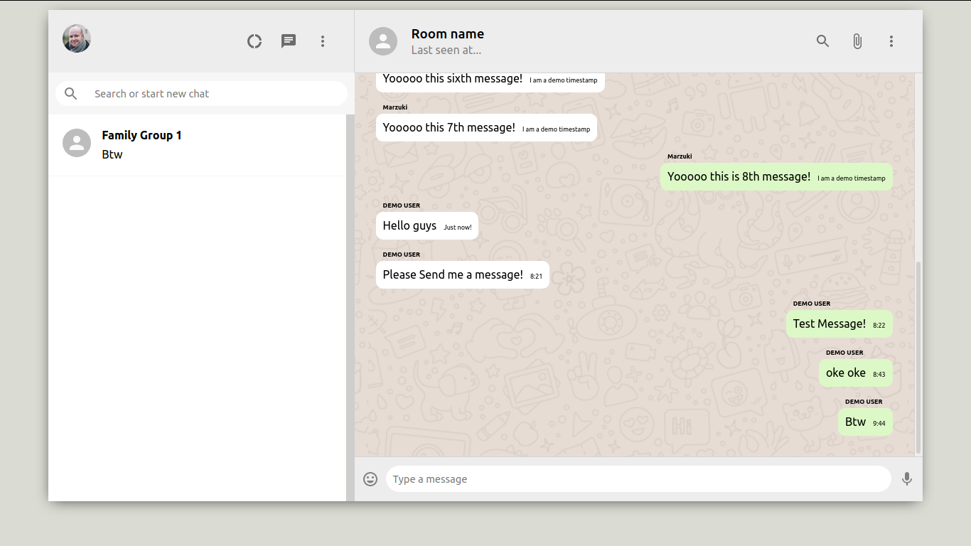 Whatsapp UI Clone