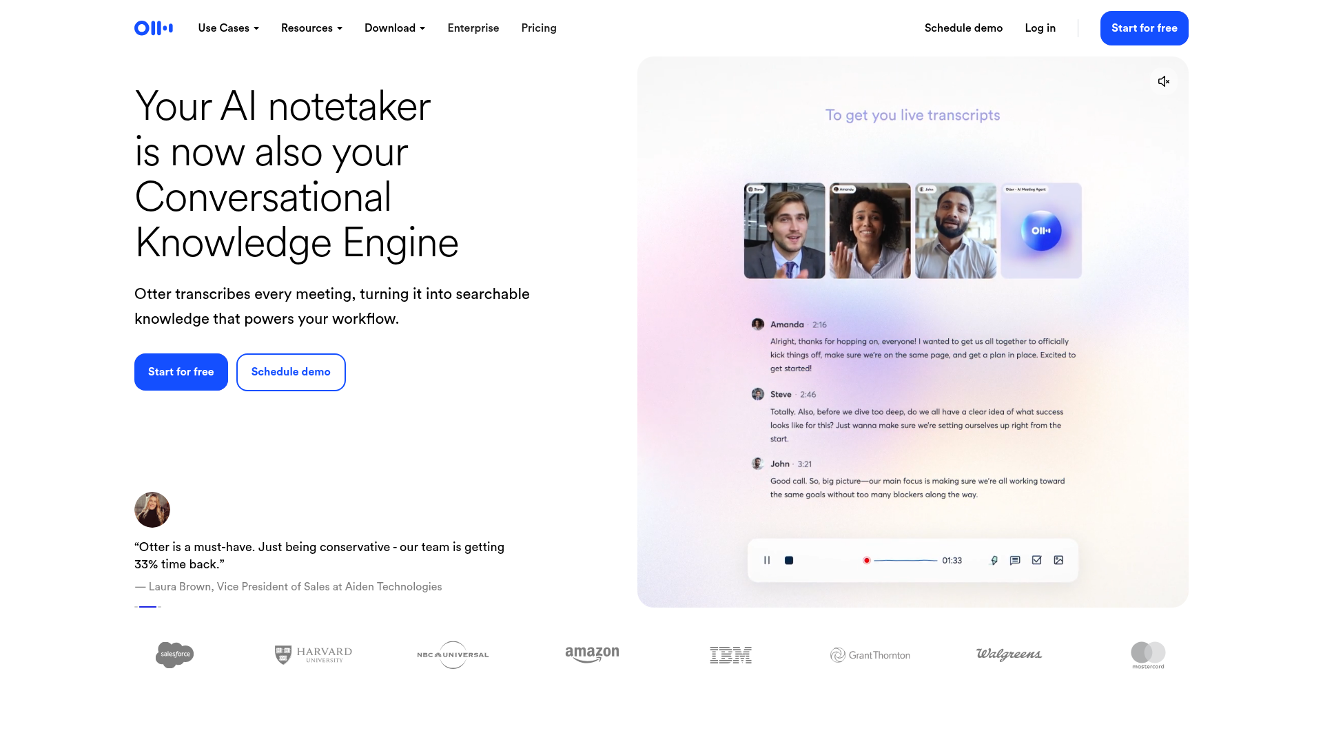 Otter.ai - AI Tool for Web to Print