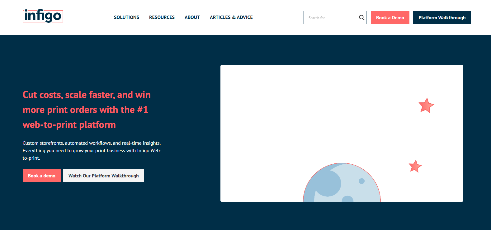 web to print softwares - infigo