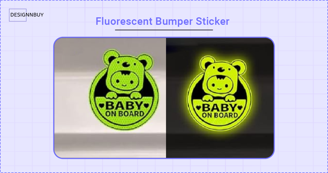 Fluorescent or Dayglo Bumper Stickers | DesignNBuy Sticker Designer