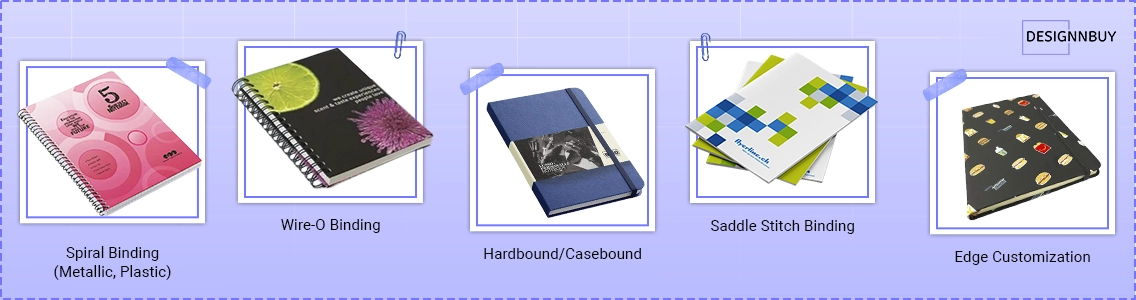 Custom notebook Binding & Finishing | DesignNBuy