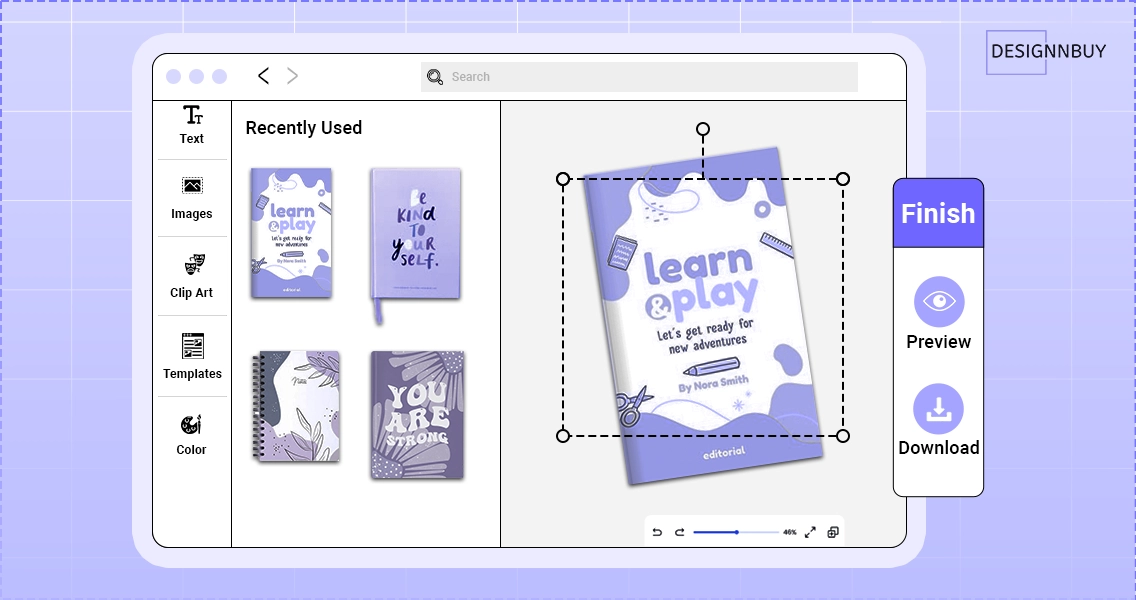 Online Design Tool For Custom Notebooks | booklet design software