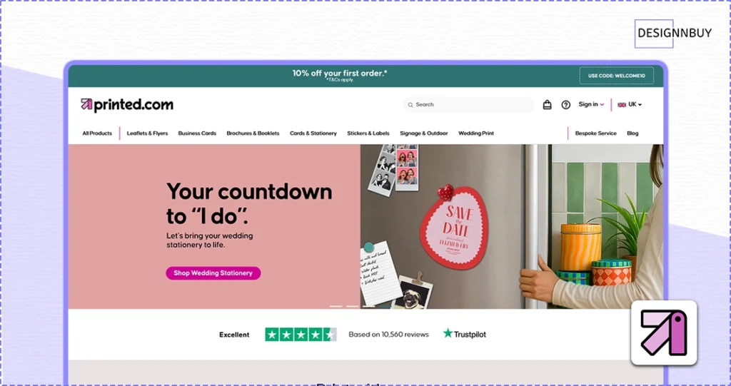 Printed.com - Best Online Printing Businesses in UK 2026 - DesignNBuy