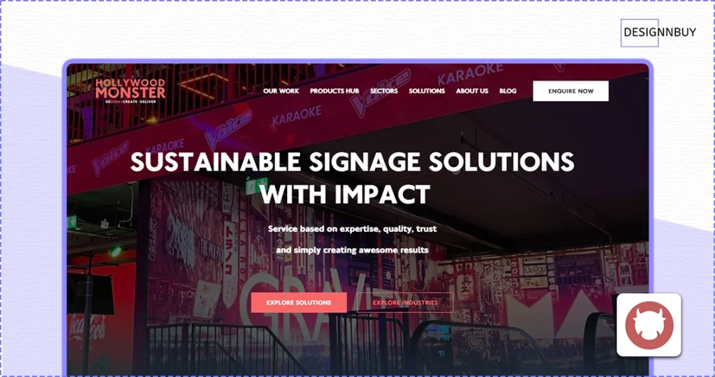 Hollywood Monster - Best Online Printing Businesses in UK 2026 - DesignNBuy