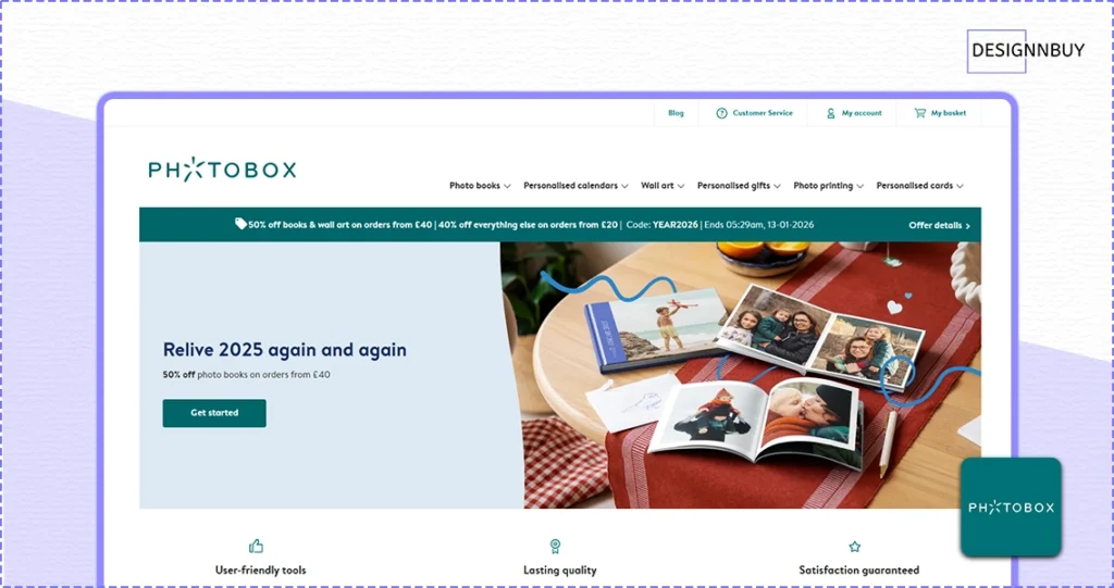 Photobox - Best Online Printing Businesses in UK 2026 - DesignNBuy