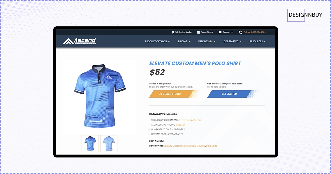 Ascend Sportswear | DesignNBuy