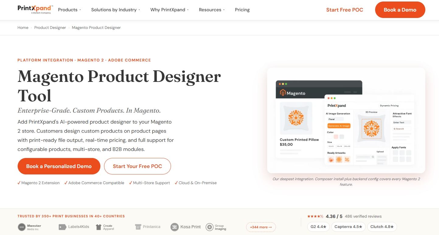 PrintXpand offers a Magento web-to-print product designer|DesignNBuy