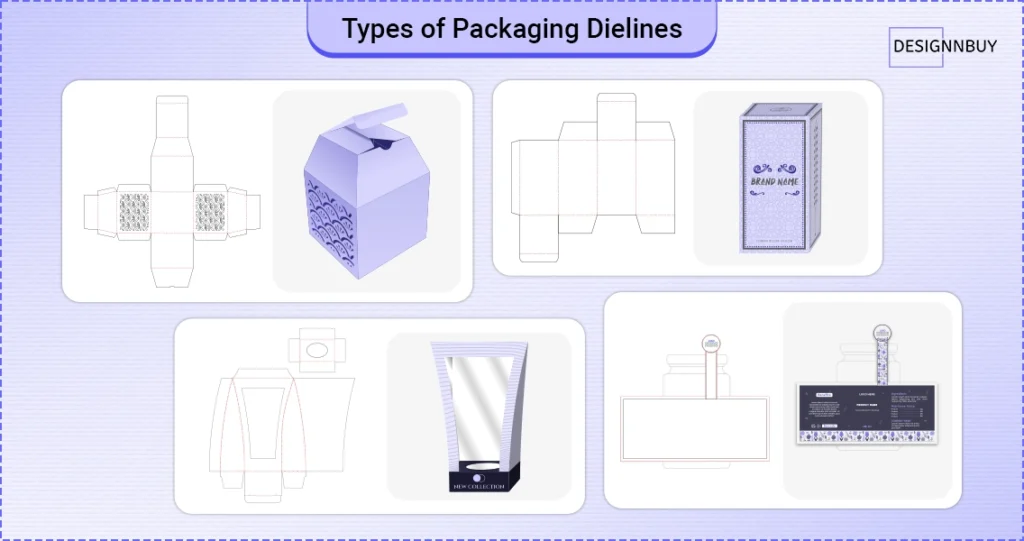 Types of packaging dielines