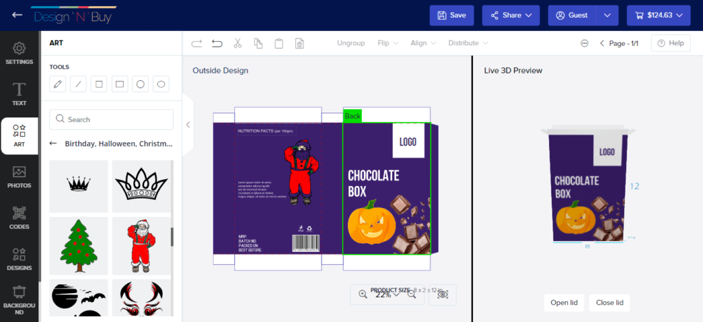 web to pack tool