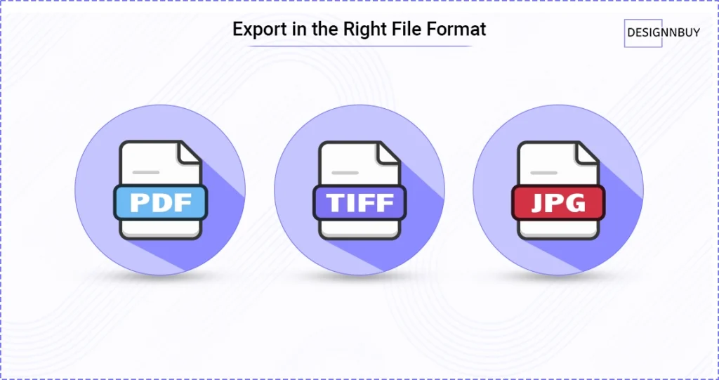 PDF, TIFF, and JPG file formats for how to prepare images for large format printing correctly