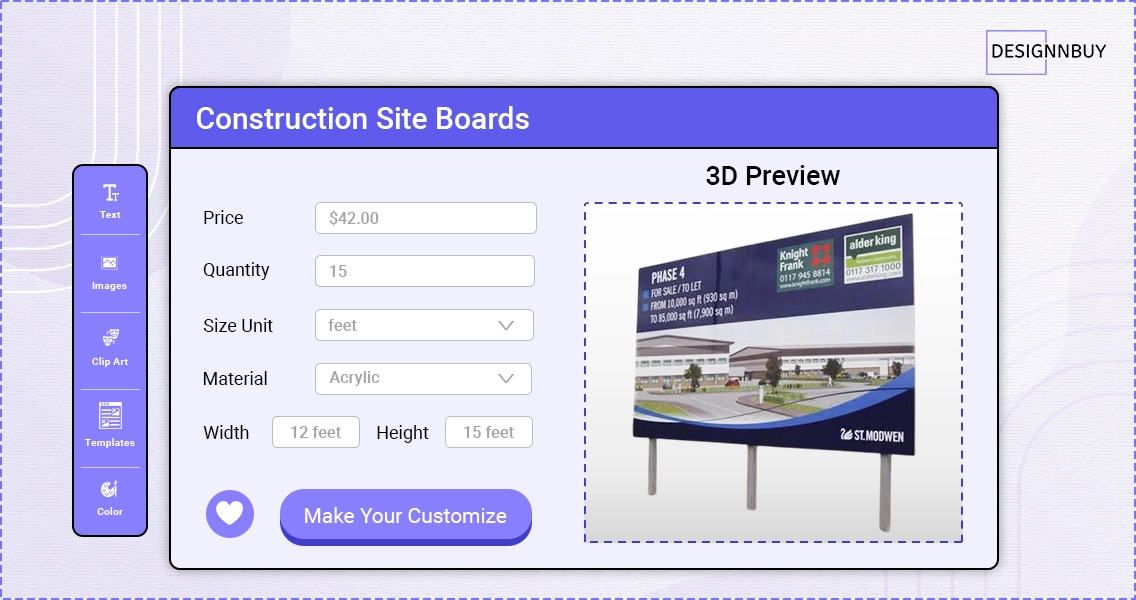 Construction Site Boards | Designnbuy web to print