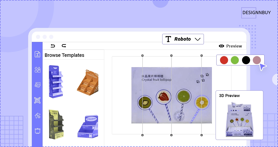 Online Design Tool for pos display printing