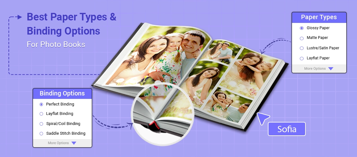 Best Paper Types and Binding Options for PhotoBooks | DesignNBuy
