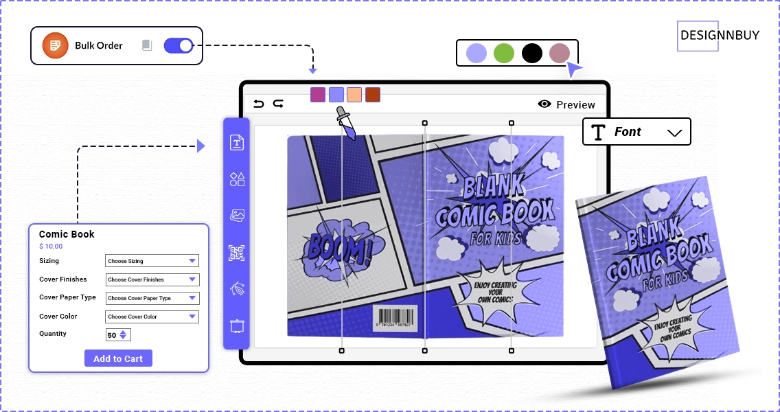 DesignNBuy’s Booklet Design Software for Comics