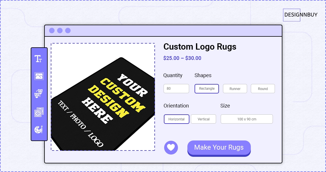 Custom Logo Rugs | designnbuy web to print