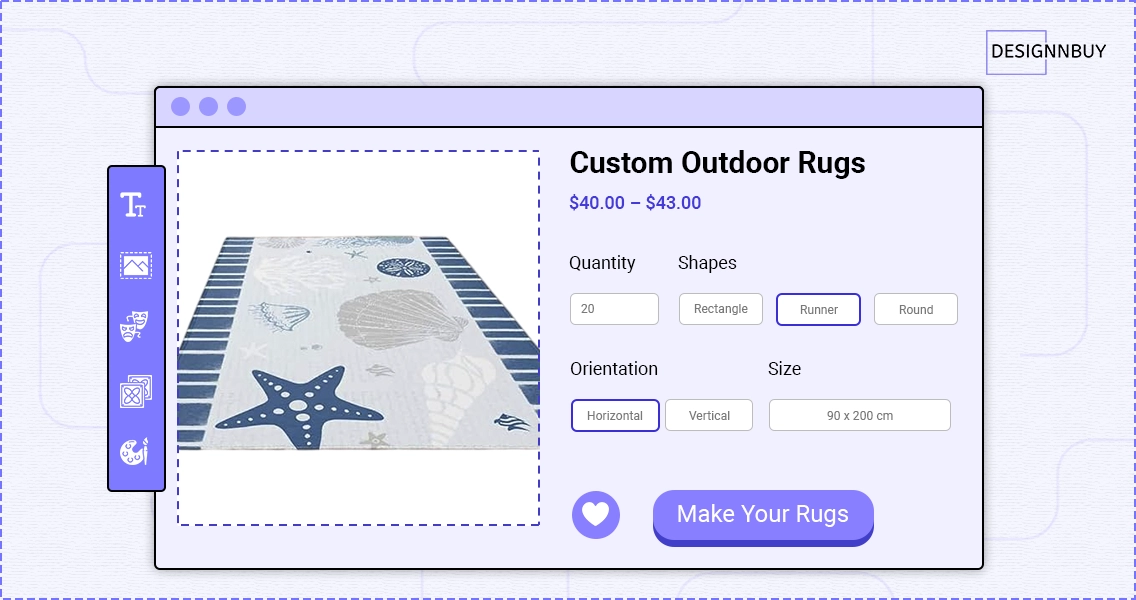 Custom Outdoor Rugs | Designnbuy web to rpint