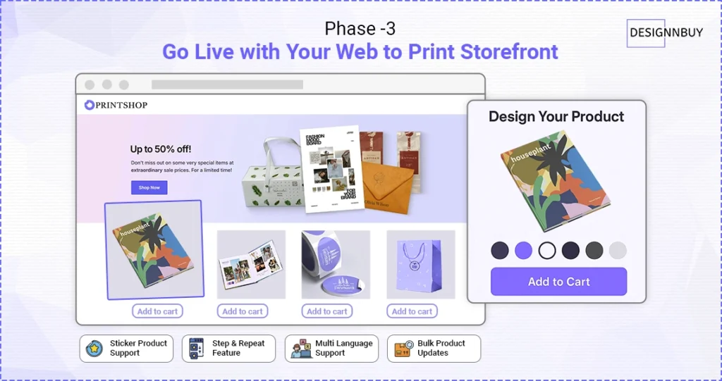Go Live with Your Web to Print Storefront