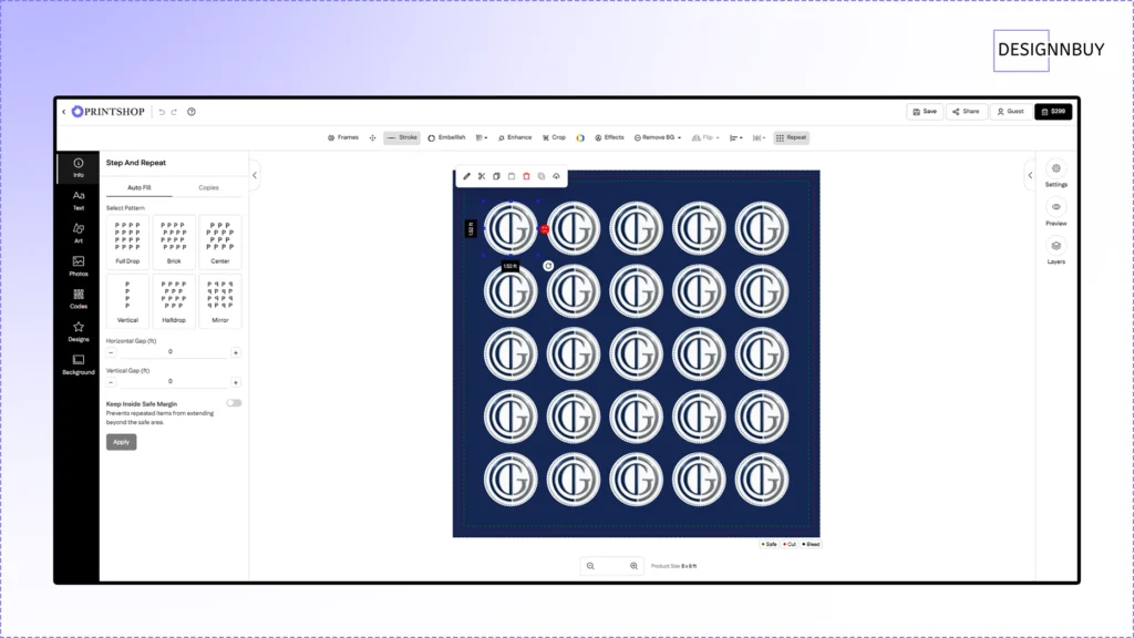 Step Repeat Pattern Creation Built Into The Editor