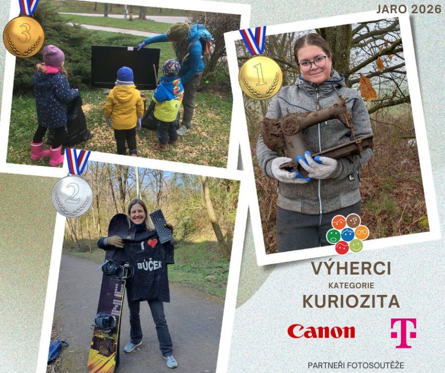 Ukliďme Česko - fotosoutěž kuriozita jaro výherci