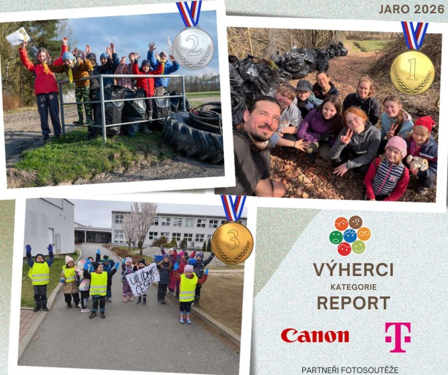 Ukliďme Česko - fotosoutěž report jaro výherci