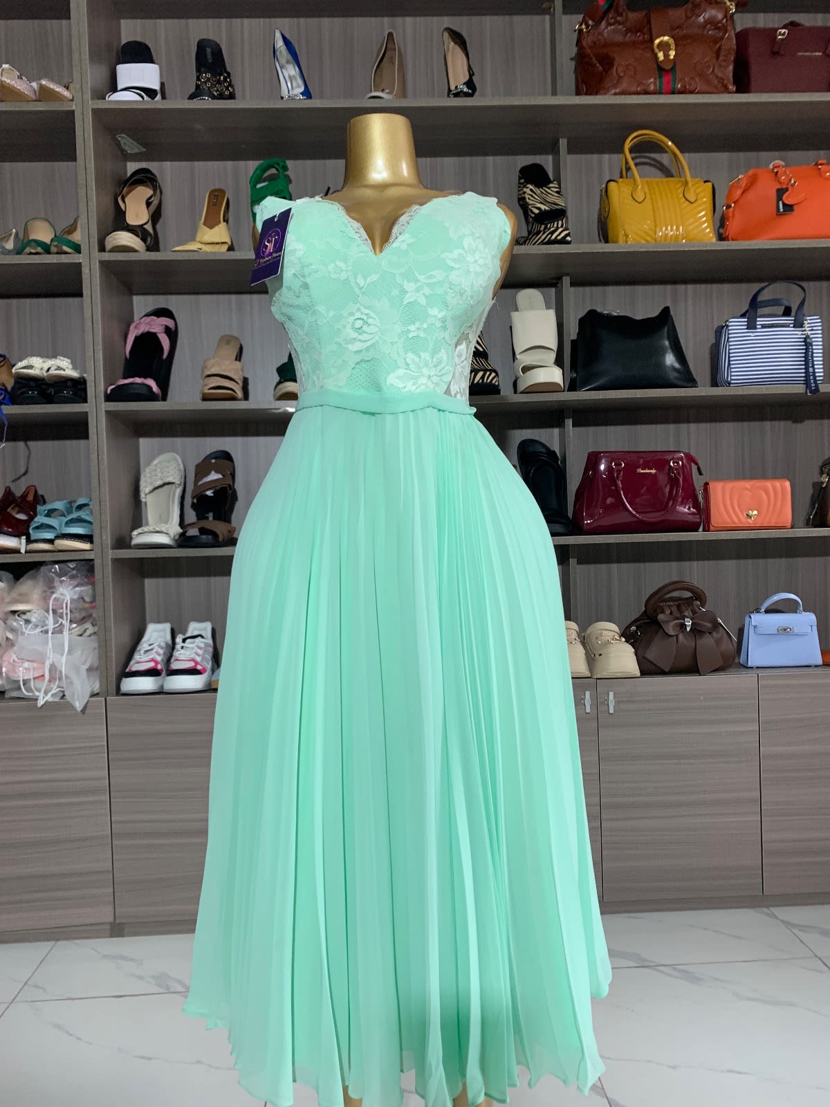 Mint green dress, photo 1 of 2