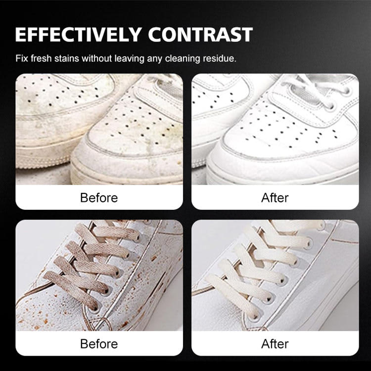 White Shoe Cleaner Foam with Brush 60ml – No Wash Sneaker Cleaner (Bangladesh) view 3