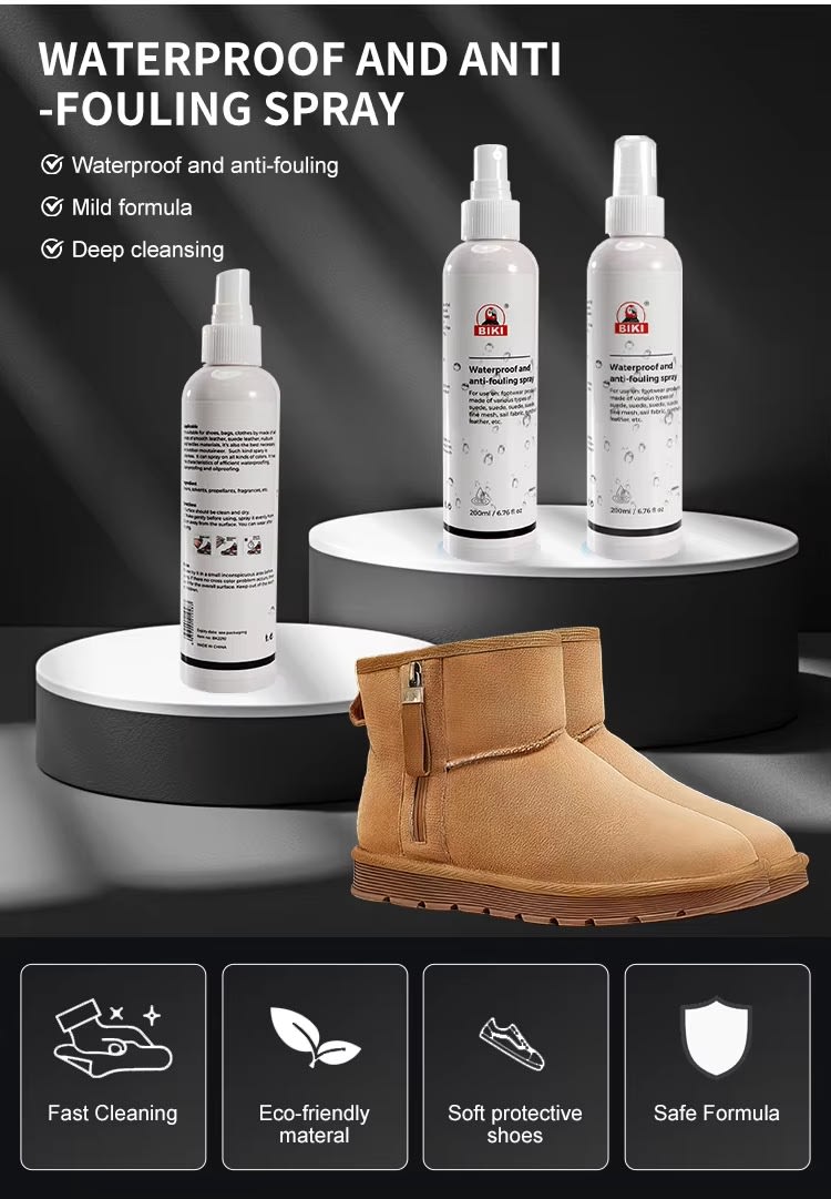 Waterproof Anti-Fouling Spray 200ml | Suede, Leather & Sneaker Protector | জুতার ওয়াটারপ্রুফ স্প্রে Bangladesh photo 2