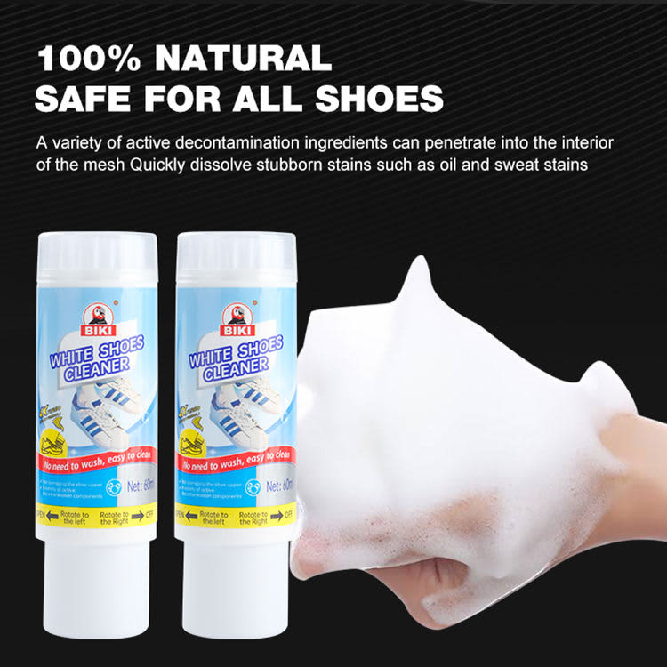 White Shoe Cleaner Foam with Brush 60ml – No Wash Sneaker Cleaner (Bangladesh) view 5