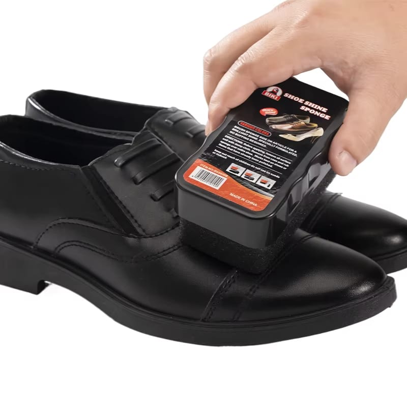 BIKI Instant Shoe Shine Sponge - Quick Leather Bright Luxury Hotel Supply view 2
