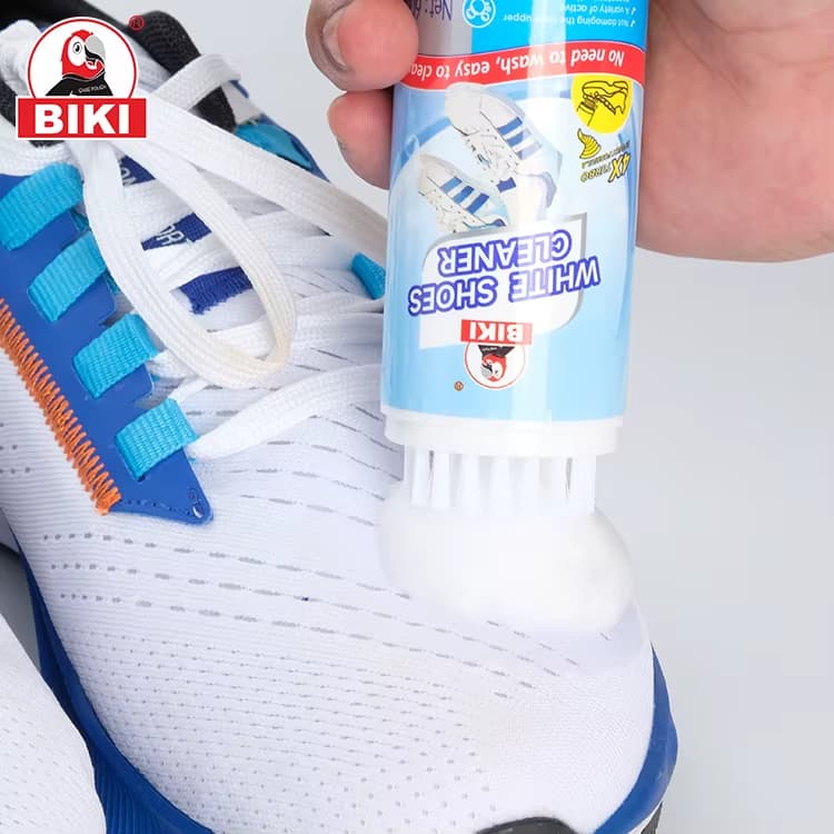 White Shoe Cleaner Foam with Brush 60ml – No Wash Sneaker Cleaner (Bangladesh) by Noboraz