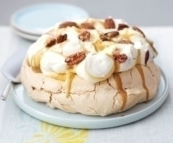 Sticky toffee pavlova Good Food Channel