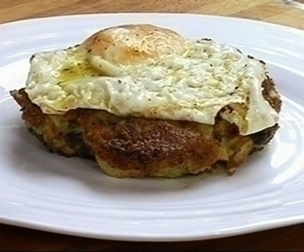 Brussels sprout and black pudding bubble and squeak Good Food Channel