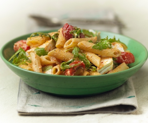 Goats cheese, sun blush tomato and rocket pasta salad | Good Food Channel
