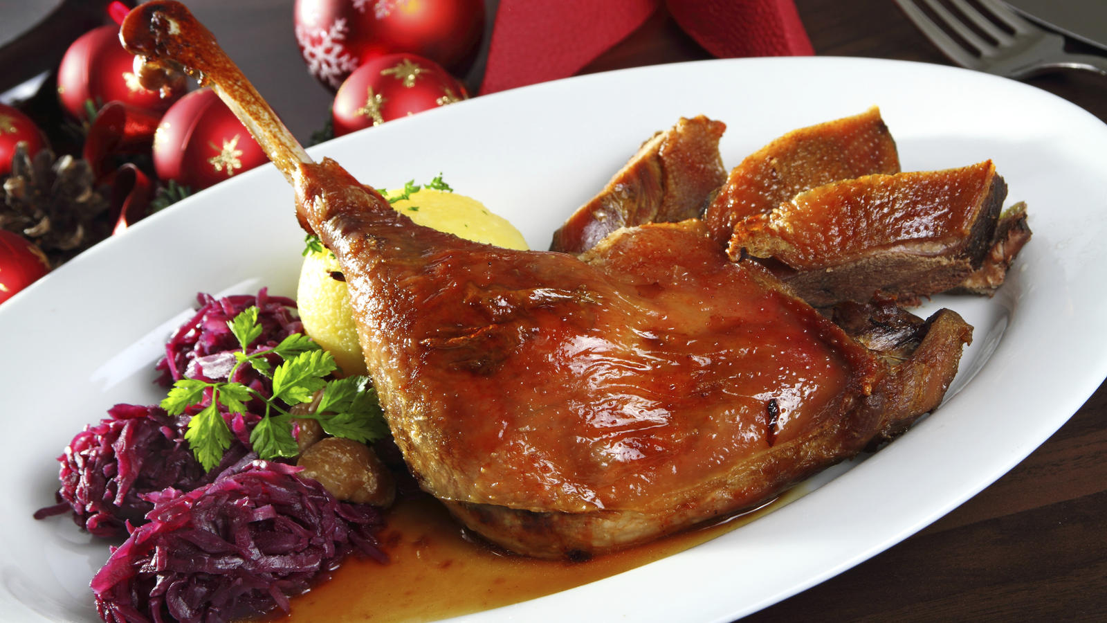 Roast stuffed goose with prunes in Armagnac Good Food Channel