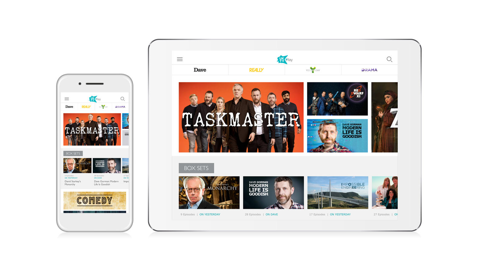 UKTV Play reveals major mobile app update to build on user experience News UKTV Corporate Site