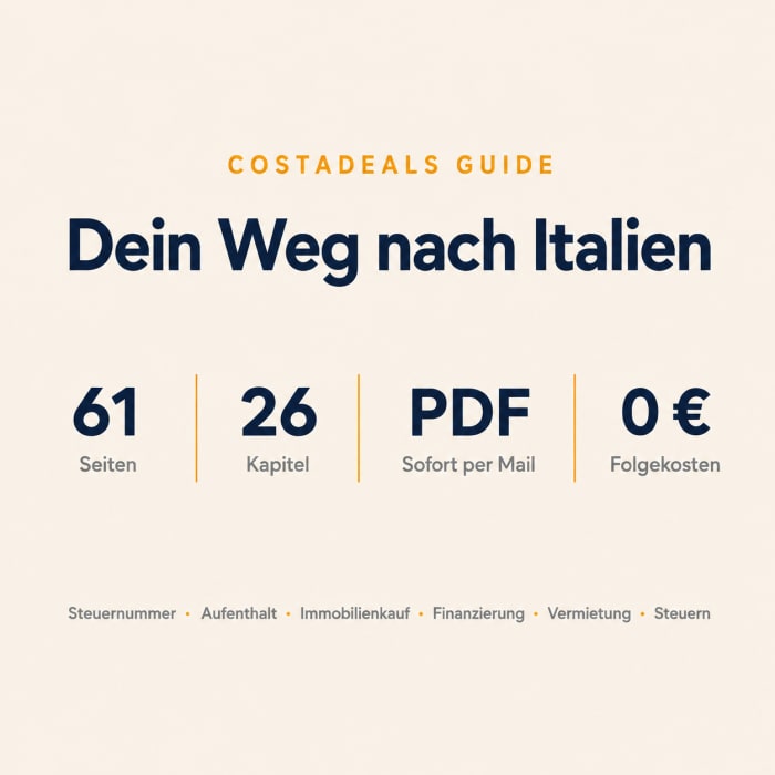 Italien-Guide: 61 Seiten, 26 Kapitel