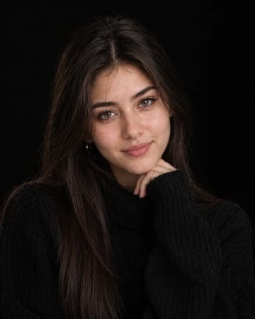 Low-Key Black Turtleneck Fine Art Portrait Introspective AI Prompt