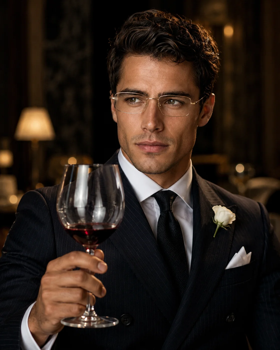 Luxury Gentleman Cinematic Fashion Portrait Prompt