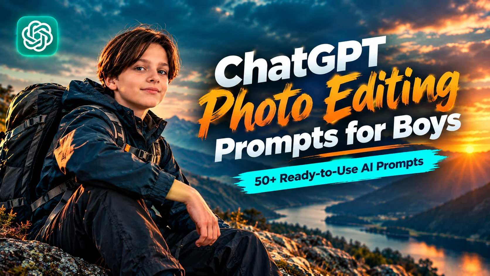 50+ ChatGPT Photo Editing Prompts for Boys: Copy-Paste AI Edits