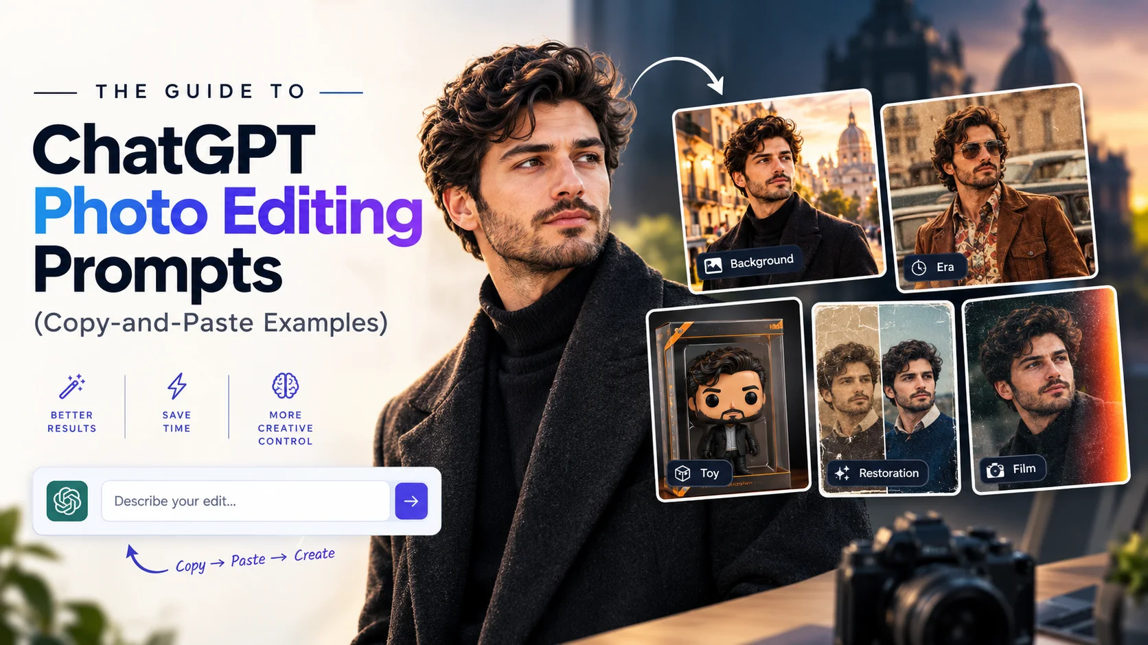 Turn ordinary photos into creative edits with simple ChatGPT prompts.