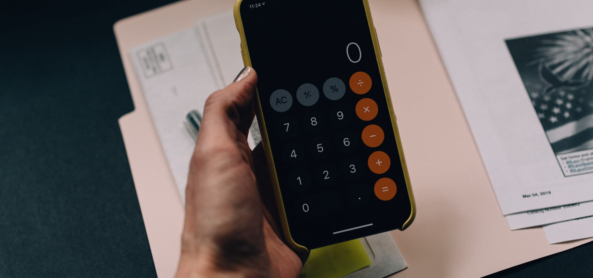Calculator and documents for running payroll