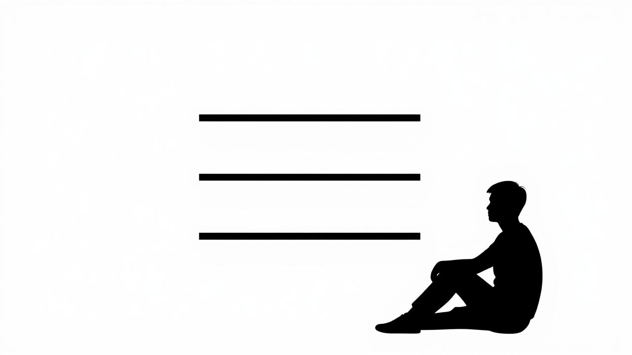 Silueta de persona sentada con tres líneas horizontales apiladas representando capas de identidad digital incluyendo fecha de nacimiento en brokers