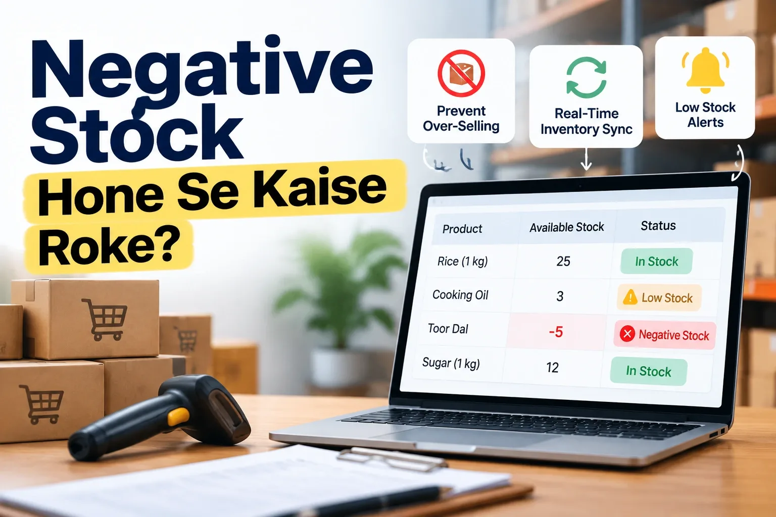   Negative Stock Hone Se Kaise Roke?