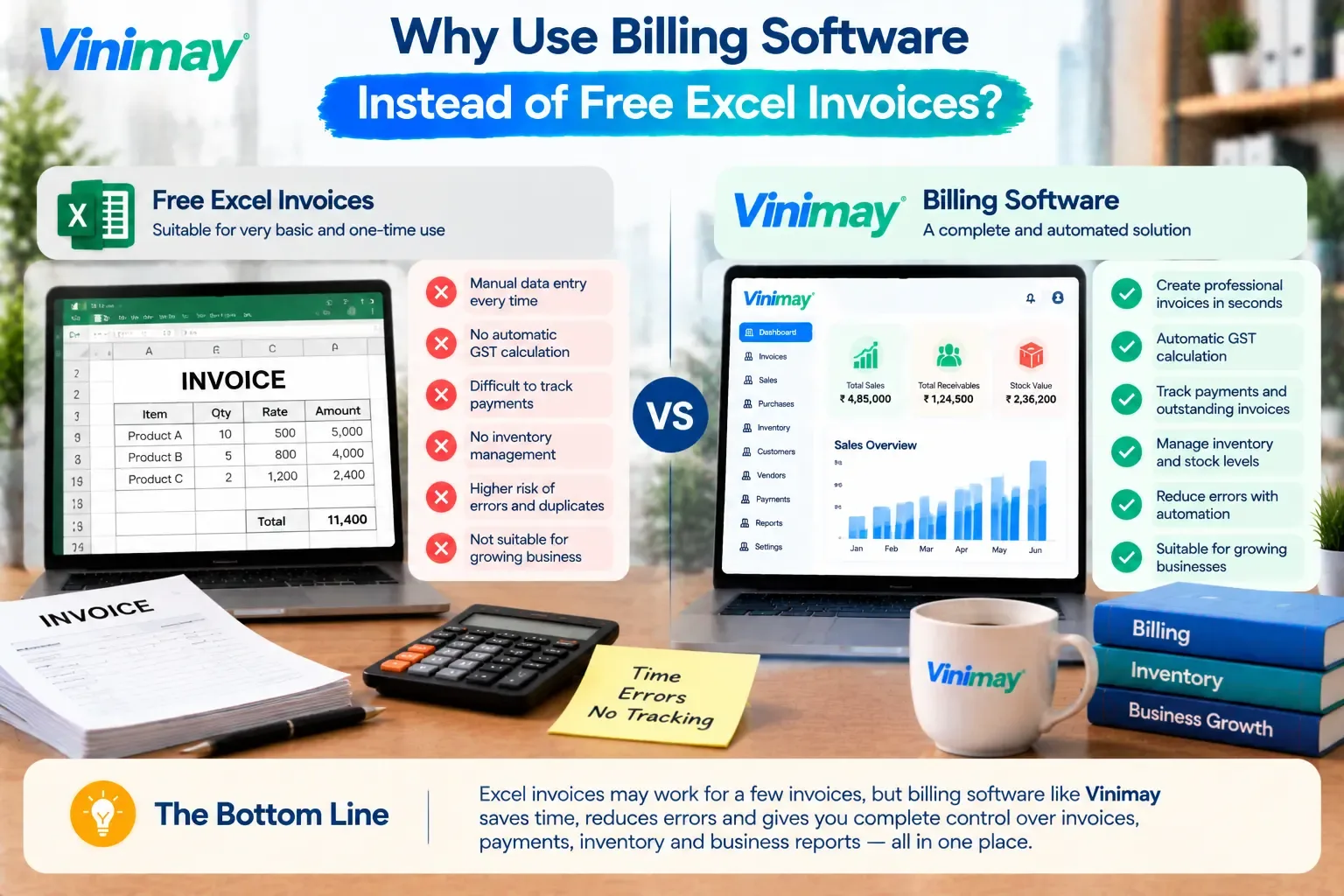 Why Use Billing Software Instead of Free Excel Invoices?