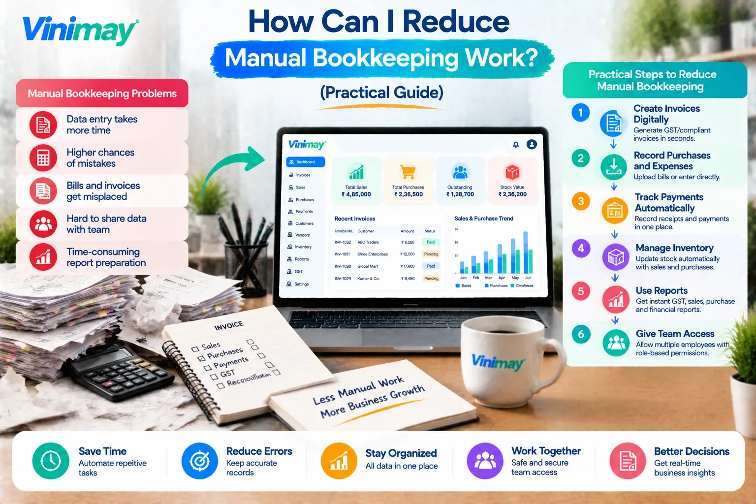 How Can I Reduce Manual Bookkeeping