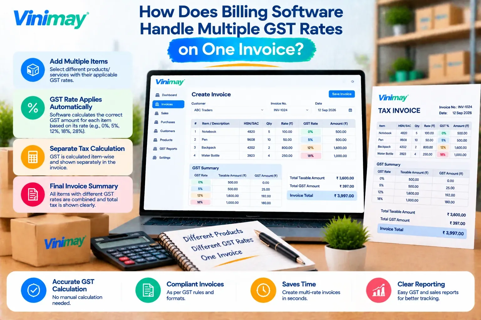 How Does Billing Software Handle Multiple GST