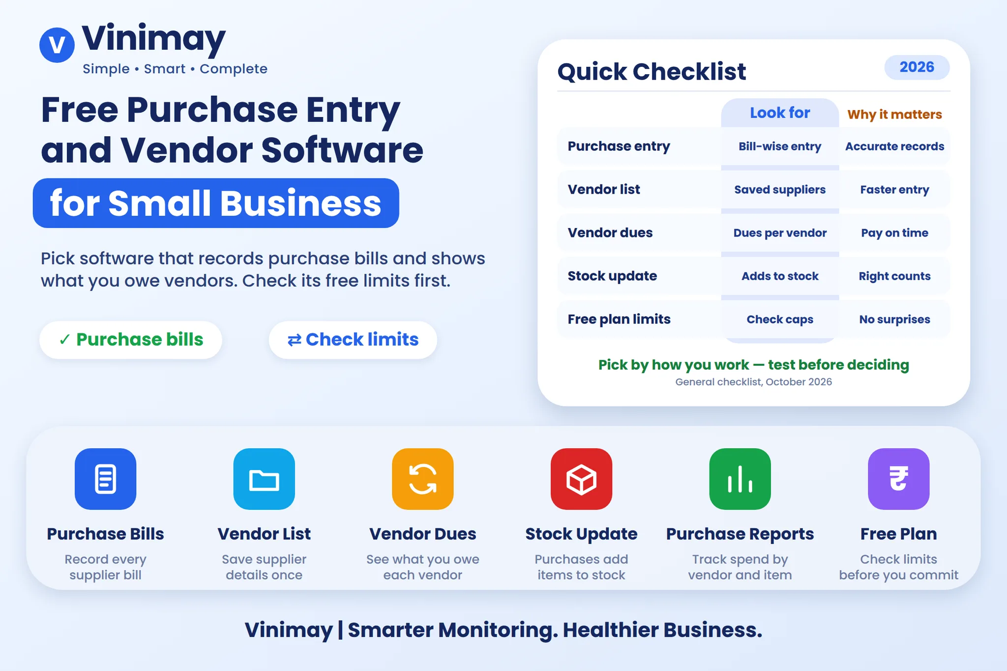 Free Purchase Entry and Vendor Software for Small Business