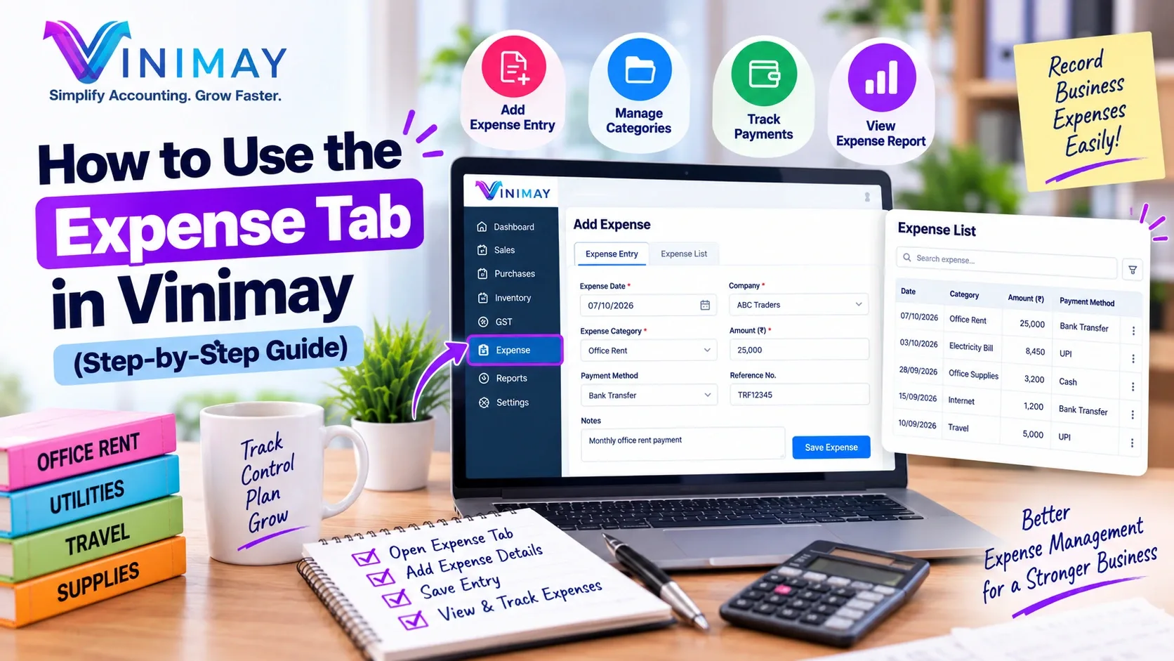 How to Use the Expense Tab in Vinimay (Step-by-Step Guide)